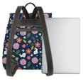thumbnail image 3 of Easygdp Floral Rabbit Mochila de Cuero para Mujeres, Bolso de Hombro, Bolsos de Mano de Moda para Trabajo y Viajes, 3 of 4