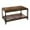 Rustic Brown, variant on 2-Tier Industrial Coffee Table with Storage Shelf for Small Apartment Living Room, Rectangle Wood and Stable Metal TV Stand Side End Table, Natural Oak