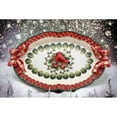 thumbnail image 3 of Ceramic Christmas Robin Bird Tray 17.875x11  Mom Kitchen, 3 of 6