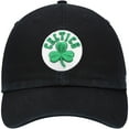 thumbnail image 2 of Men's '47  Black Boston Celtics Core Logo Clean Up Adjustable Hat, 2 of 4