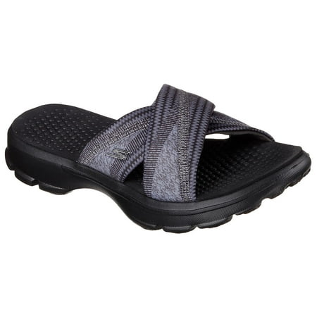 skechers women's performance go walk fiji flip flop