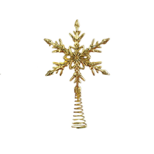 Star Christmas Tree Top Decoration Lighting Holiday Decoration Three Dimensional Top Star Hollow Out Tree Top Star