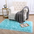 thumbnail image 5 of TWINNIS Super Soft Shaggy Faux fur Area Carpet for Home Decor,3'x5',Spy Blue, 5 of 7