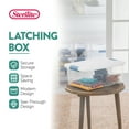 thumbnail image 3 of Sterilite Plastic 15 Quart Storage Box Container with Latching Lid, 24 Pack, 3 of 11