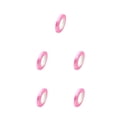 thumbnail image 1 of Moyic Rollo rizador de doble cara de cinta de plástico Piezas de artesanía multiusos rosa rosa 5piezas, 1 of 6