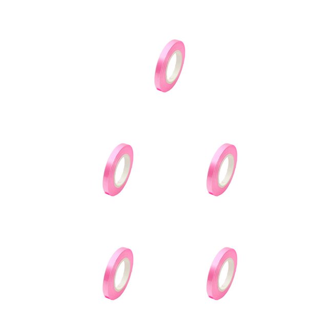Moyic Rollo rizador de doble cara de cinta de plástico Piezas de artesanía multiusos rosa rosa 5piezas
