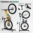 thumbnail image 6 of Vertical Bike Stand, Freestanding Space-Saving Bike Rack with Adjustable Height for Wheels Sizes up to 29”, Indoor Bike Storage Rack for Garage & Apartment, Upright Bicycle Floor Holder, 6 of 9