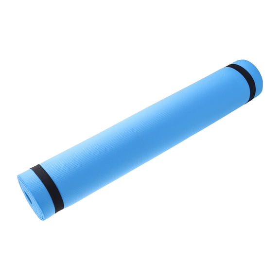 LOLIPPYY High Density Eva Yoga Mat Blue Anti Slip Fitness Mat for Hot Yoga Pilates Exercise