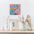 thumbnail image 6 of Chilfamy Donuts Frosting Sprinkles Canvas Wall Art Decor 12x12in, 6 of 6