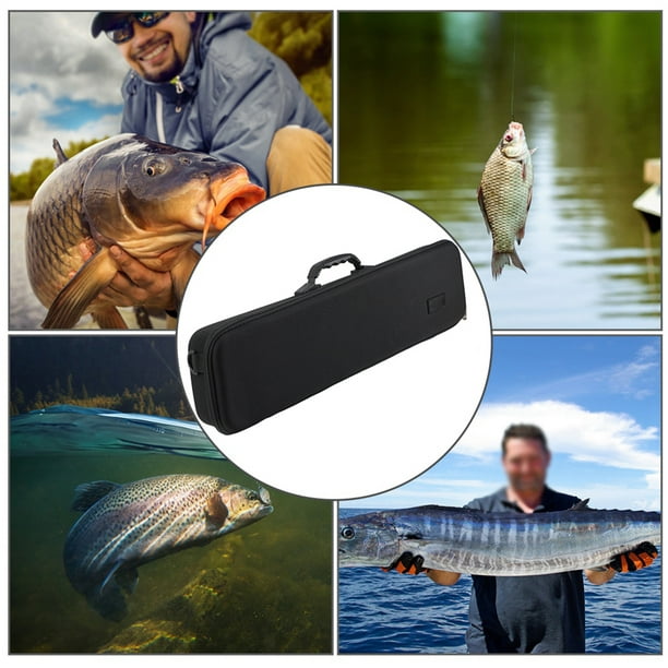 Fishing Gear Bag,EVA Shock Resistant Hard Outdoor Fishing Accessories Bag  Fishing Rod Storage Bag Best in its Class 