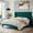 Lake Blue, variant on Sifurni King Size Velvet Platform Bed Frame with Vertical Channel Tufted Wingback Headboard, Green