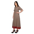 thumbnail image 2 of Moomaya Printed Long Kurti Summer Wear Ladies A-Line Tunic Dress Top For Women, 2 of 5