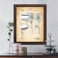 thumbnail image 6 of Vintage Hair Dryer Patent Print, Unique Art for the Salon Hair Dryer Decor or for Your Home Bathroom Wall Decor, 11x14, 2134W, 6 of 7