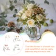 thumbnail image 4 of xinxixnxx 2 Pieces Fake Flower Reusable Simulation Bendable Decorative Home Wedding Artificial Flowers Plant Decor Ornament Orange, 4 of 6
