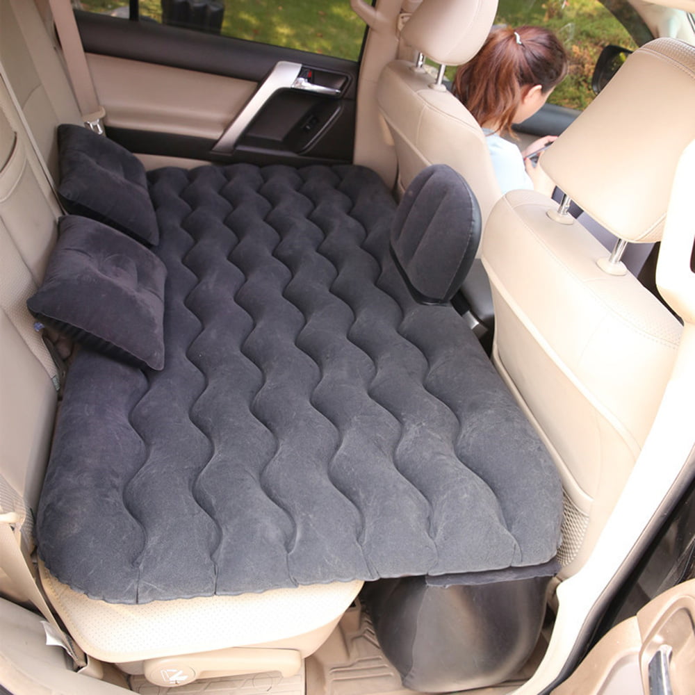 Details about   Inflatable Travel Car Mattress Air Bed Back Seat Sleep Rest Mat 2 Pillow Pump 
