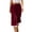 Wine, variant on MLQIDK Pedal Pushers for Women Crop Capri Pants Trendy Summer Knee Length Elastic Waist Plus Size Capris Dressy Casual Crop Capris with Pockets Watermelon Red XL