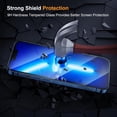 thumbnail image 3 of 3 Pack Screen Protector for iPhone 13 Pro with 3 Pack Camera Lens Tempered Glass Protector, 6.1 Inch HD Clear Glass Film 9H Hardness Full Coverage, Scratch Resistent, No Air Bubbles, 3 of 6