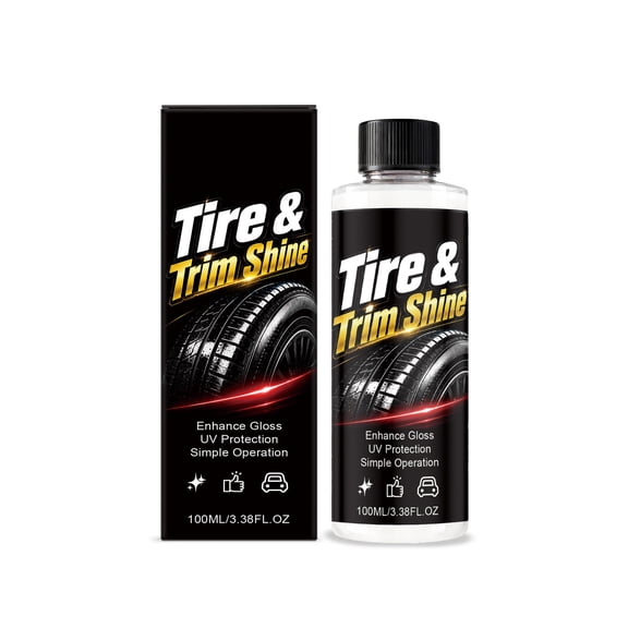 Tire Dressing High Gloss Shine 100ml Long Lasting Protection Tire Restorer For Car Wheels Rubber Plastic 1 Pack