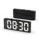 thumbnail image 3 of Reloj Despertador Digital (Alimentado por BateríA) o Reloj de Mesa Alimentado por USB Snooze Modo Nocturno 12/24H Relojes LED ElectróNicos Negro, 3 of 5