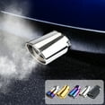 thumbnail image 1 of Sentmoon Dual Exhaust Tips Exhaust Tip Car Modified Exhaust Pipe Stainless Steel Exhaust Pipe Modified Tailpipe Cover Decoration Tailpipe Exhaust Cover, 1 of 7