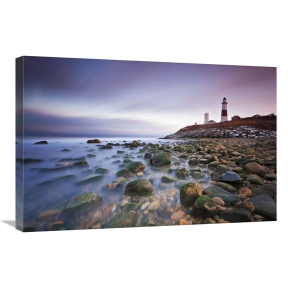 Global Gallery's 'Montauk Point Sunset' By Katherine Gendreau Stretched Canvas Wall Art