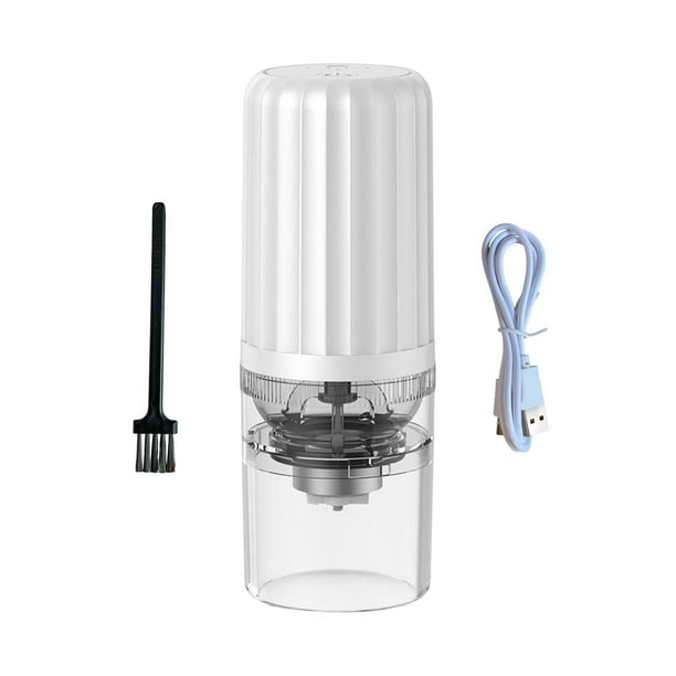 Molinillo de café eléctrico pequeño, molinillo de café, molinillo de café, recargable por USB para Blanco perfecl molido espresso