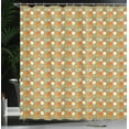 thumbnail image 4 of Ambesonne Vintage Shower Curtain, Retro Style Flower and Dots, 69"Wx84"L, Multicolor, 4 of 5