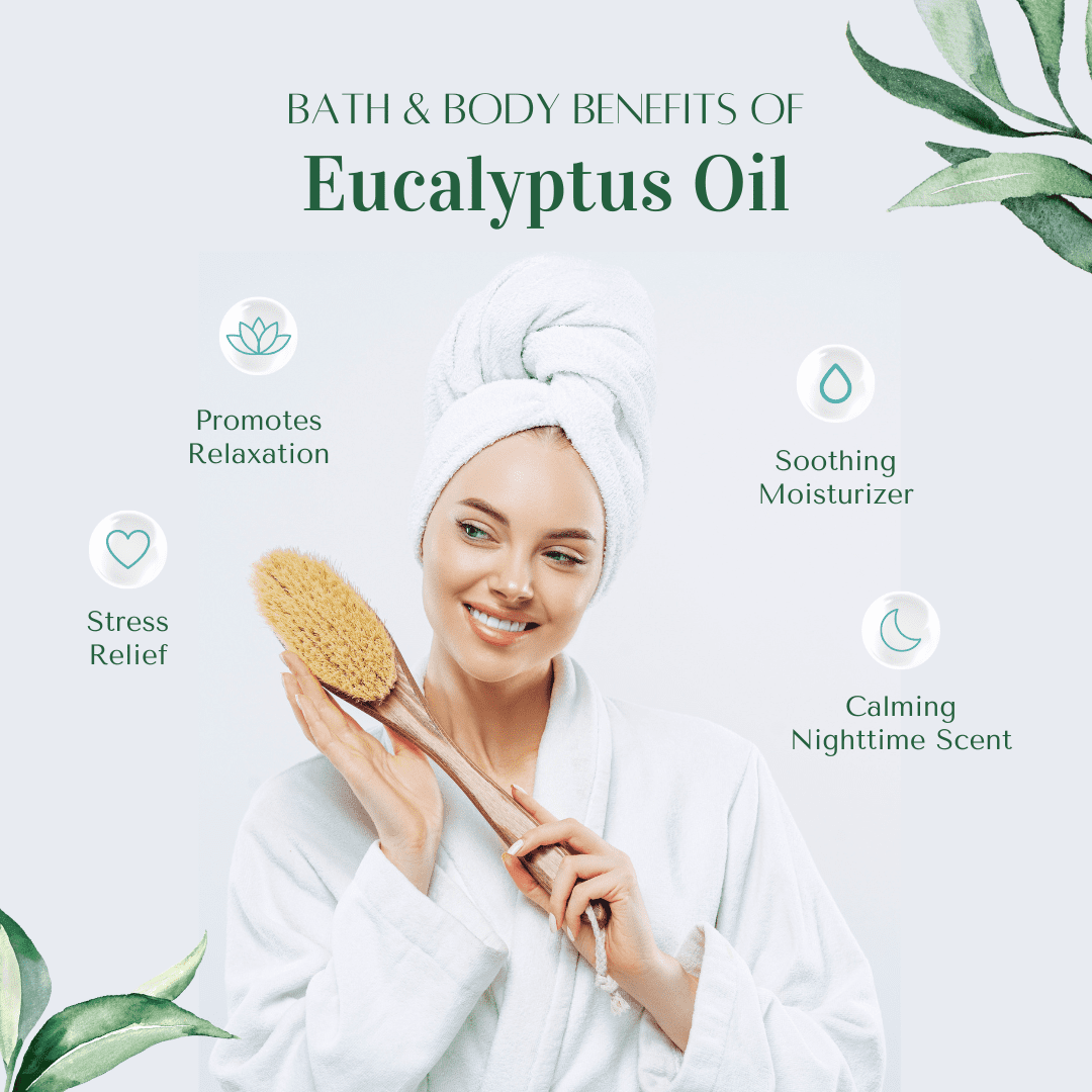 GreenHealth Eucalyptus Essential Oil – 16 fl oz (473 ml) – 100% Pure & Natural – Aromatherapy Oil in Aluminum Bottle – for Diffuser, Cleaning, Room Spray, and Home Fragrance