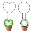 thumbnail image 3 of Iron Art Love Heart-shaped Round Plant Support Vine Climbing Plant Support Rack, 3 of 4