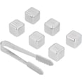 thumbnail image 5 of 6Pcs Whiskey Stones, Metal Ice Cubes Reusable Stainless Steel Cooling Whiskey Rocks Beverage Chilling Stones for Scotch and Bourbon, 5 of 5
