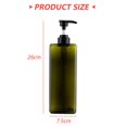 thumbnail image 2 of Dispensador de botellas con bomba de 1000ml, dispensador de loción de plástico cuadrado rellenable, botella vacía con bomba para jabón, loción y champú, paquete de 2, 2 of 5