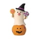 thumbnail image 3 of Figura de Calabaza en Miniatura Macarena Decoración de Halloween Blanco y naranja, 3 of 8