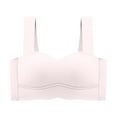 thumbnail image 2 of YWDJ Comfort Bras for Women Pullover Comfortable Bras No Underwire Bras Wide Strap Full Coverage Push up Wrap Sleep Bras Padded Comfy Bras Solid Comfy Bras Beige L, 2 of 4