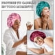 thumbnail image 2 of Gorro de Seda para Dormir, Para El Cabello Largo Bonnet Ajustable para Mujer，capó ajustable de satén, 2 of 7