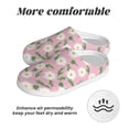 thumbnail image 6 of Rateoe Daisies Flowers Print Women's Men's Cotton Knit Slippers Lightweight Memory Foam Indoor House Shoes with Anti-Skid Sole-42/43, 6 of 7