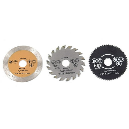 3pcs/set High Speed Steel Saw Blade Set Metal Cutting Discs Electric Drill Parts Woodworking