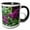 Black/White, variant on 3drose, Blooming Lilacs in Michigan, 11oz Two-tone Yellow Mug