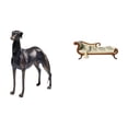 thumbnail image 1 of Estatua de perro de resina,Estatua de perro de resina con forma de animal,Sofá en miniatura para muñecas,Muebles de casa de muñecas a escala 1/12,modelo de sofá de madera,decoración,1/12, 1 of 8
