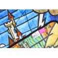 thumbnail image 2 of Disney Beauty And The Beast Stained Glass Enchanted Castle Plush Throw Blanket 46' x 60', 2 of 7
