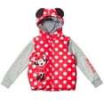 thumbnail image 5 of Disney Minnie Mouse Big Girls Zip Up Vest 2fer Jacket Toddler to Big Kid, 5 of 5