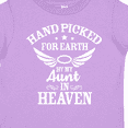 thumbnail image 4 of Inktastic Handpicked for Earth by My Aunt in Heaven with Angel Wings Boys or Girls Toddler T-Shirt, 4 of 5