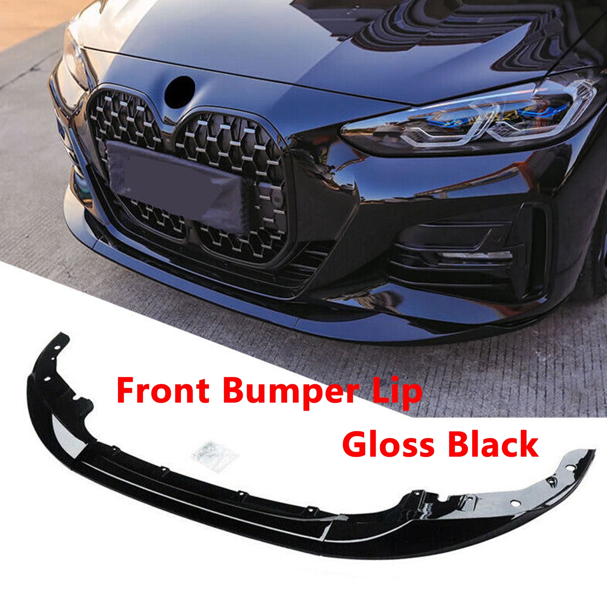 RuiHao Frontspoiler Für BMW 4er G22 G23 G26 - Carbon Look Frontlippe Sport