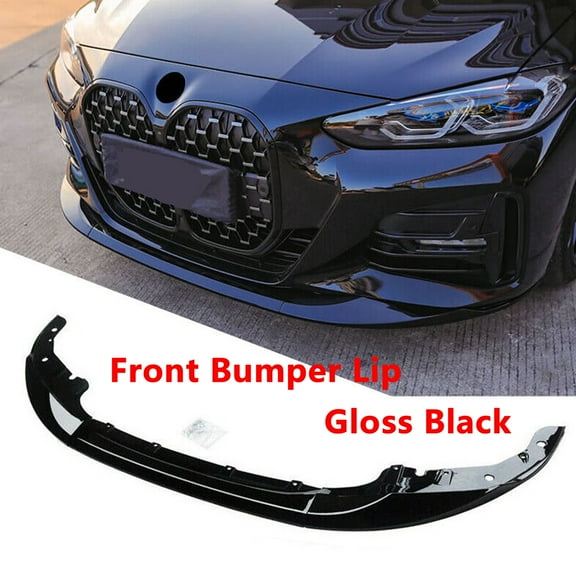 NINTE Front Bumper Lip for 2020-2022 BMW 4 Series G22 G23 2DR M Performance Gloss Black Splitter 3PCS