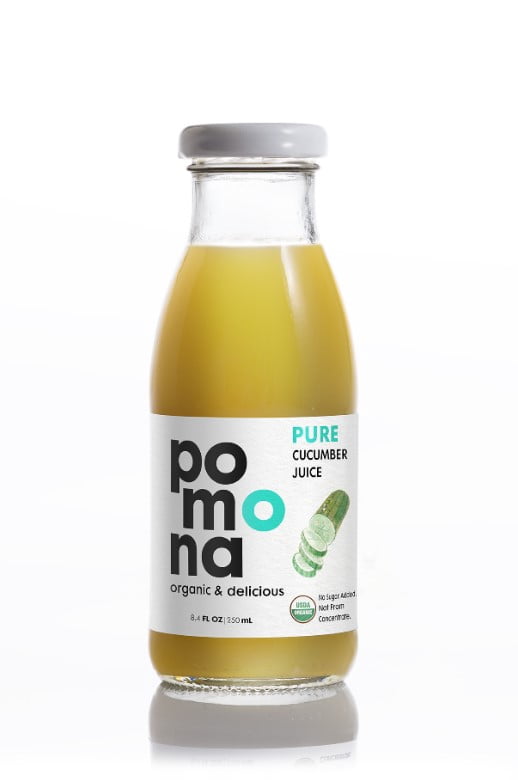 Pomona Organic Juices Cucumber Juice, 8.4 oz, 12 Pack