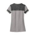 thumbnail image 6 of District Juniors Varsity V Neck Tee-XS (Heathered Nickel/ Black), 6 of 6