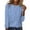 Blue/Striped, variant on T-Shirts Long Sleeve, Crew Neck Shirts for Women's Autumn Winter Casual Stripe T Shirt Top Striped | Casual for Women Green/Striped L