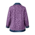 thumbnail image 5 of Leopard Print Denim Jacket For Long Sleeve Casual Button Up Coat With Relaxed Fit For Autumn Streetwear Outerwear, 5 of 8