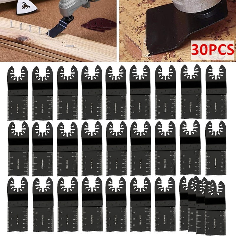 10/20/30 PCS 34mm Oscillating Multi Tool Saw Blades Carbon Steel Cutter DIY Work 