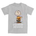 thumbnail image 3 of Camisetas de algodón increíbles para hombres y mujeres con accesorios de Charlie Brown y Peanuts, camisetas para adultos, 3 of 5