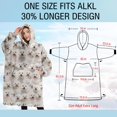 thumbnail image 4 of Oversized Wearable Blanket Hoodie,Shih Tzu Dog Sherpa Blanket Hoodie with Super Pockets,Super Warm Fuzzy Pullover for Women & Men, 4 of 6
